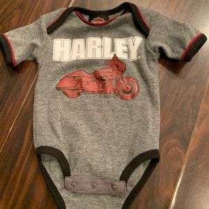 0-3 month Harley Davidson onesie